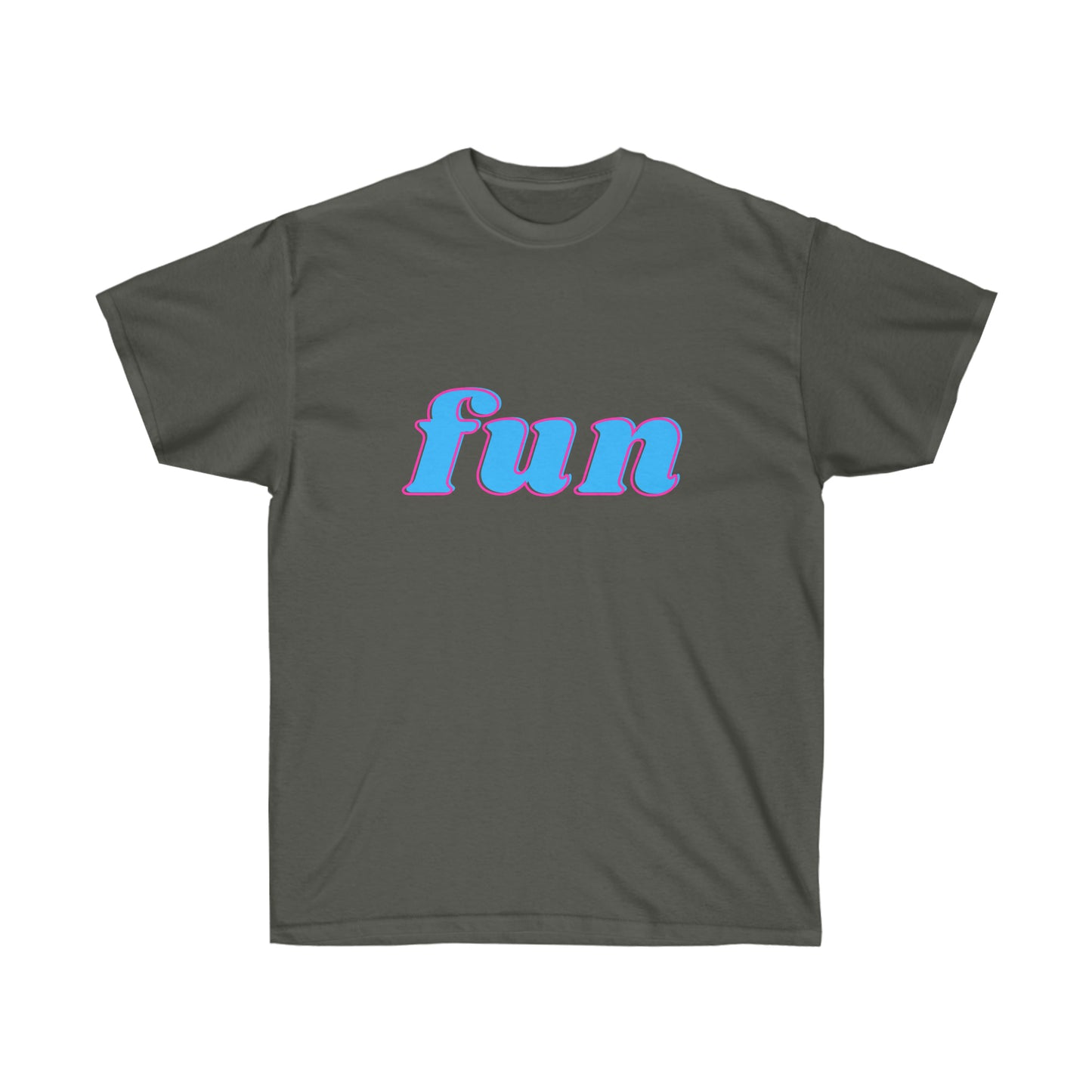 Unisex Ultra Cotton Tee fun - Blue and Pink