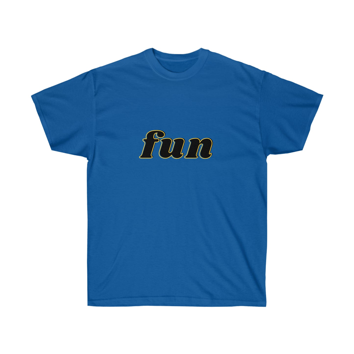 Unisex Ultra Cotton Tee fun - Black and Yellow