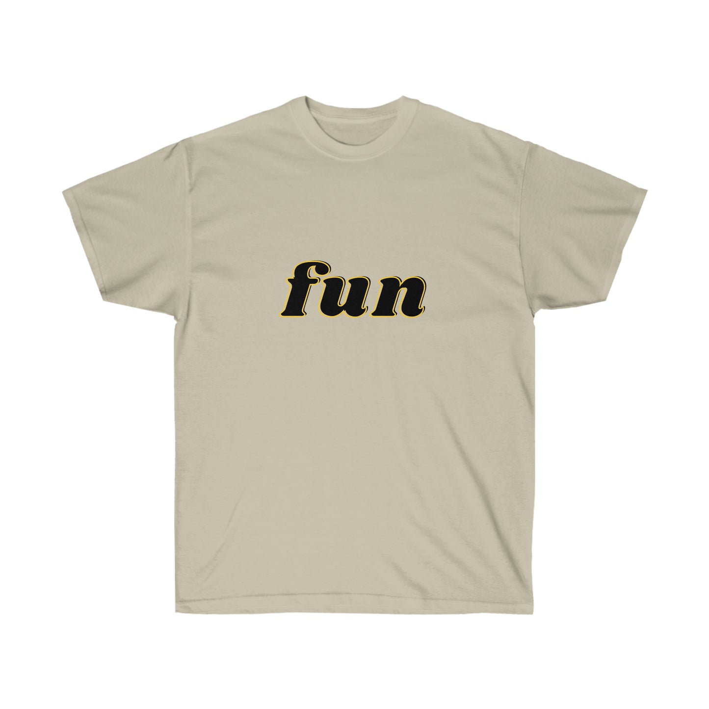 Unisex Ultra Cotton Tee fun - Black and Yellow