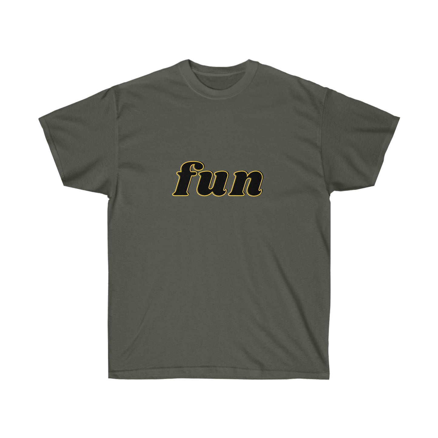 Unisex Ultra Cotton Tee fun - Black and Yellow
