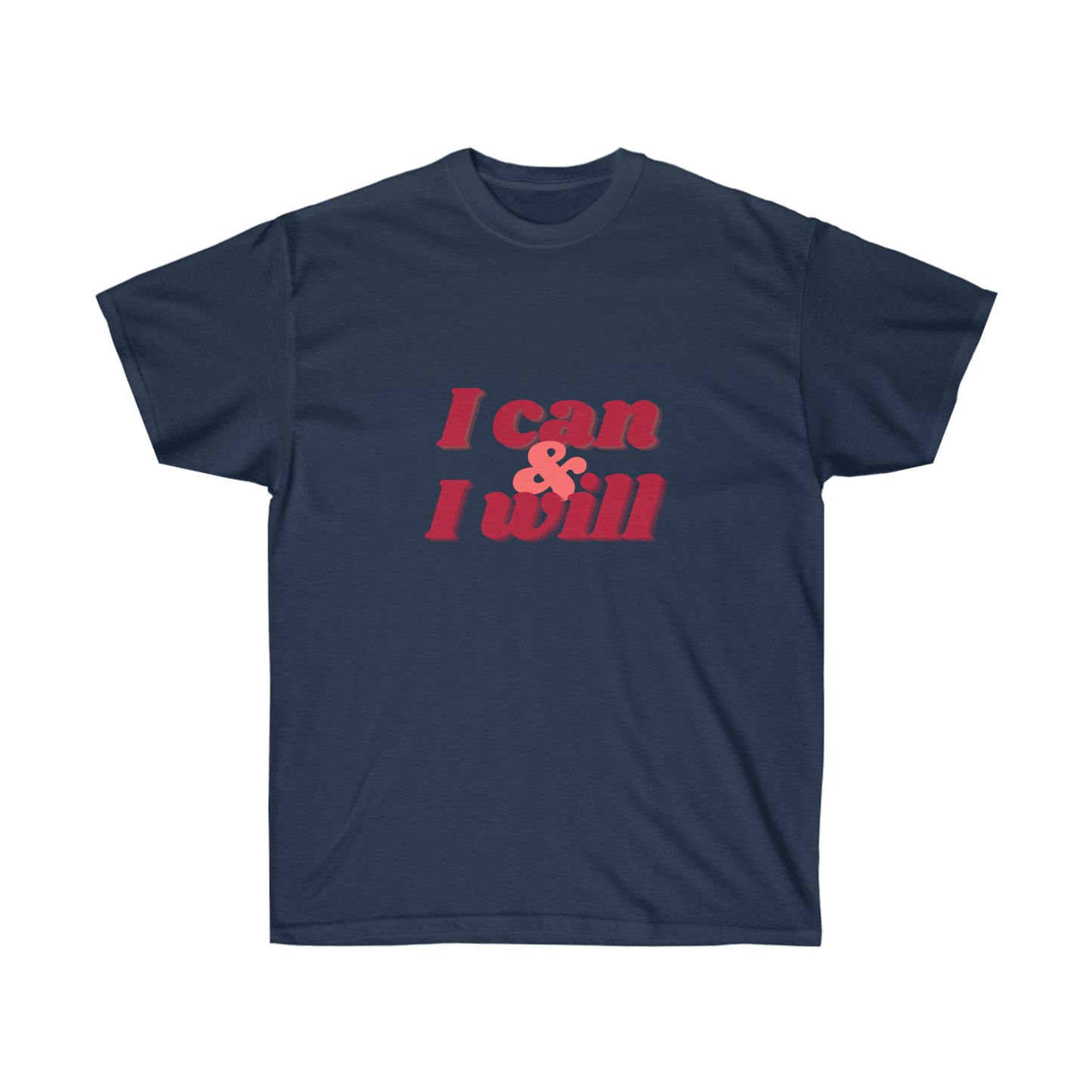 Unisex Ultra Cotton Tee I can & I will - Maroon