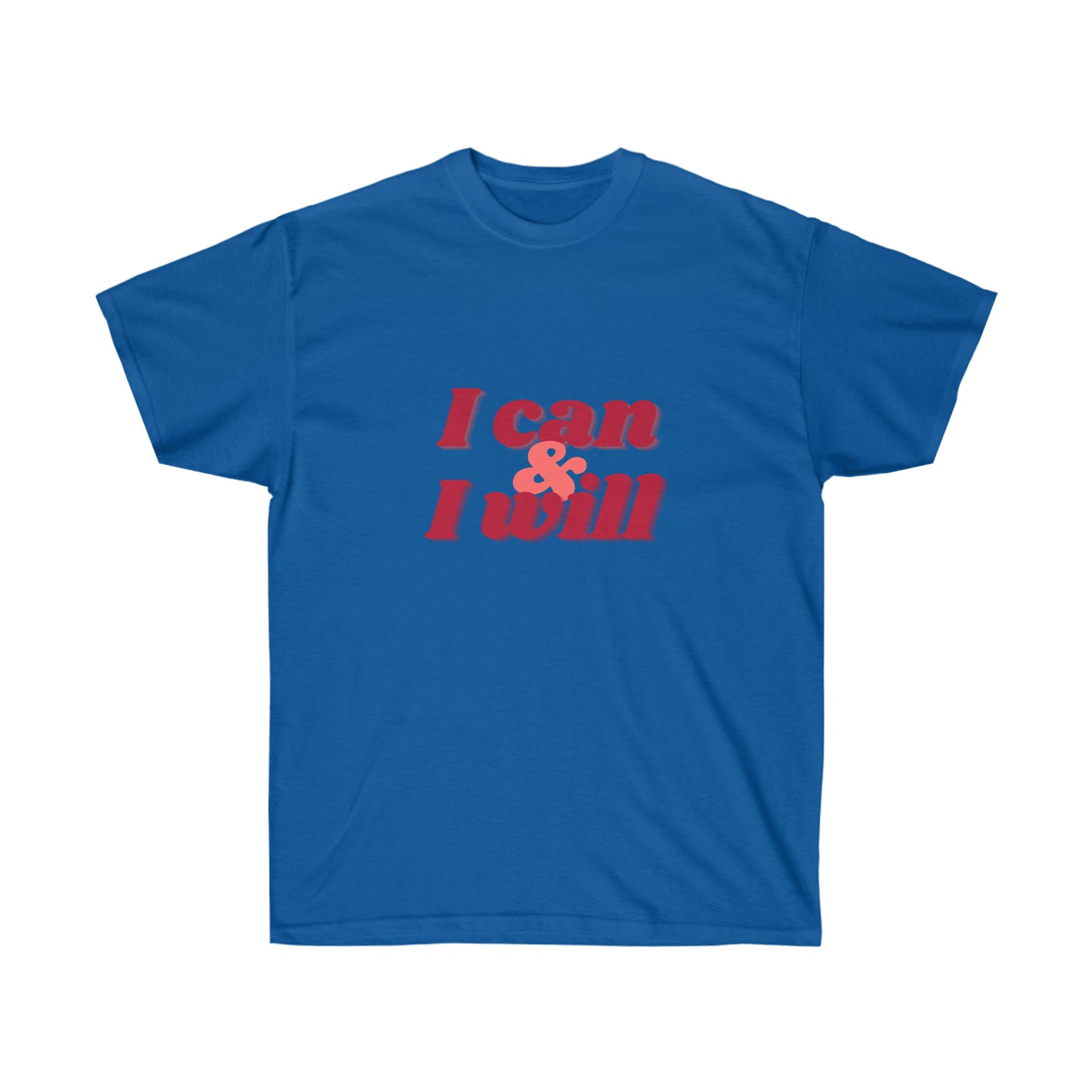 Unisex Ultra Cotton Tee I can & I will - Maroon