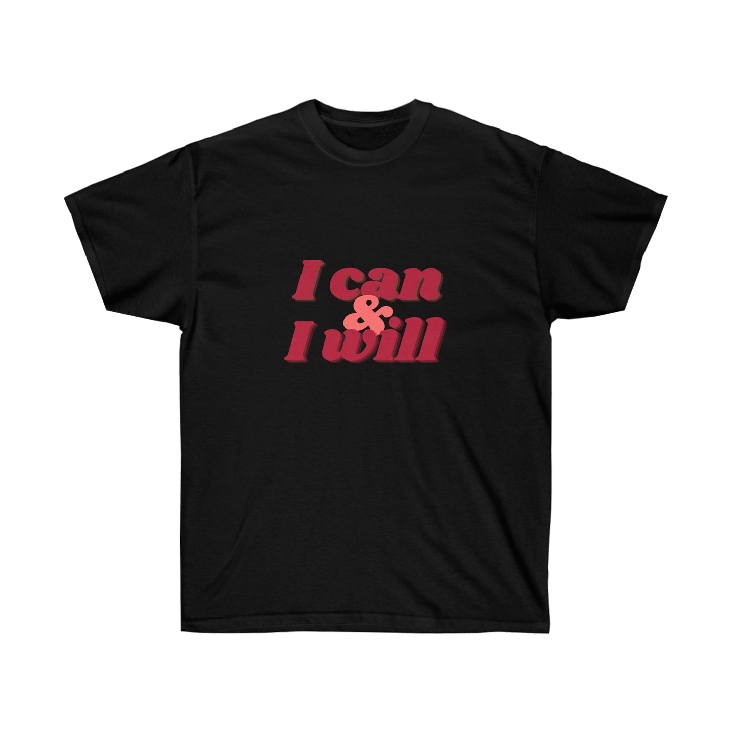 Unisex Ultra Cotton Tee I can & I will - Maroon