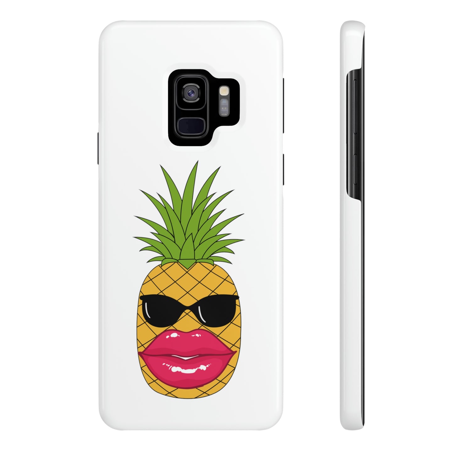 Slim Phone Cases, Case-Mate, Bougie Pineapple - White