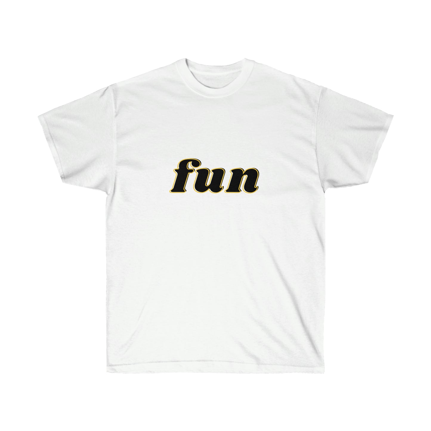 Unisex Ultra Cotton Tee fun - Black and Yellow