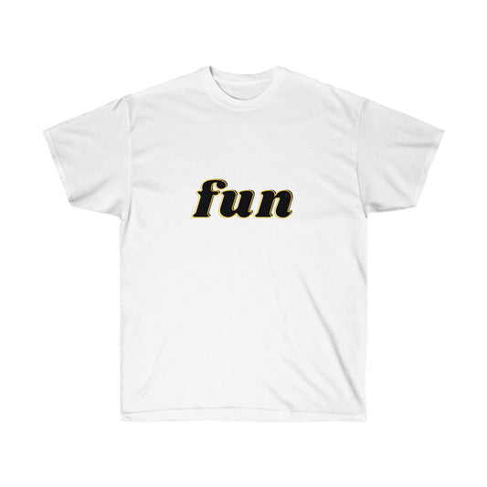 Unisex Ultra Cotton Tee fun - Black and Yellow