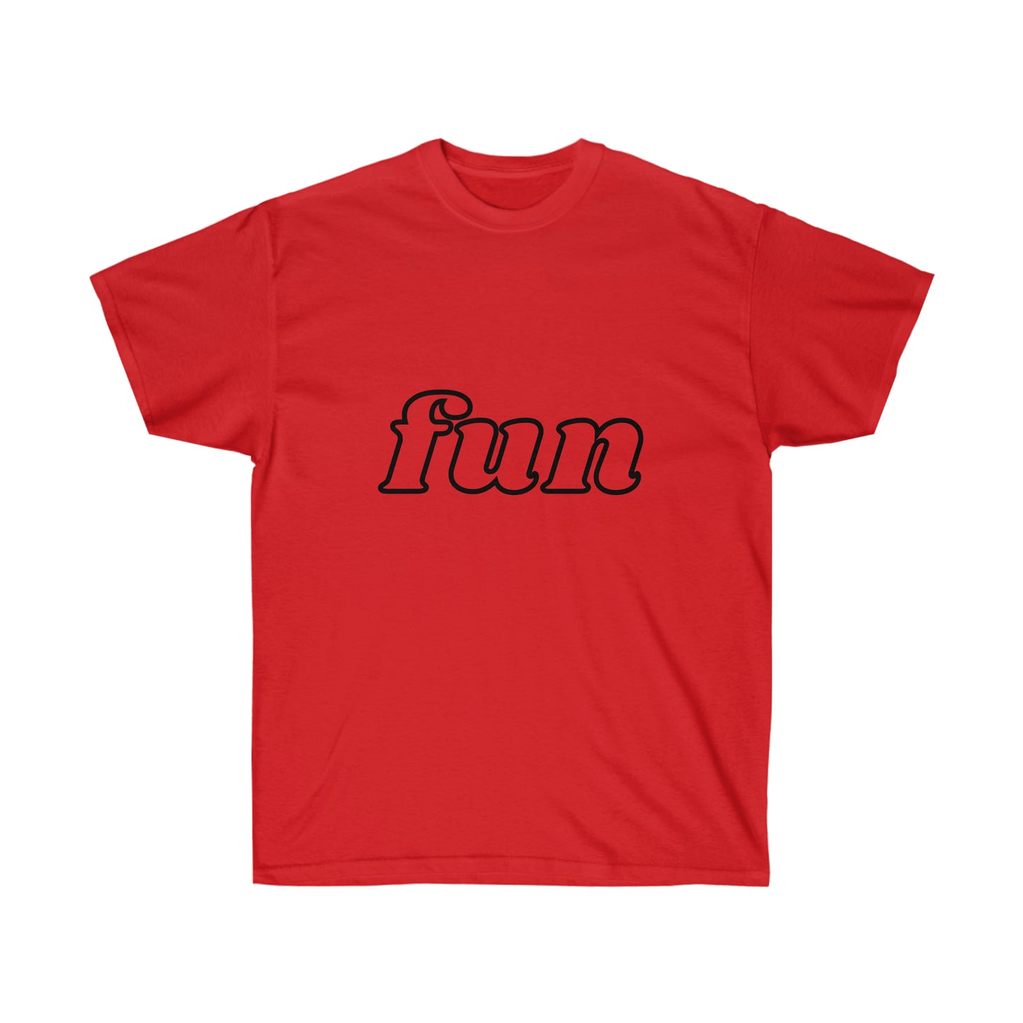 Unisex Ultra Cotton Tee fun - Black Letters