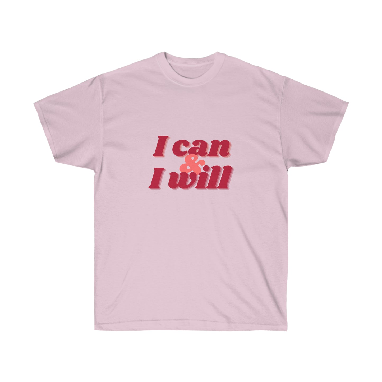 Unisex Ultra Cotton Tee I can & I will - Maroon