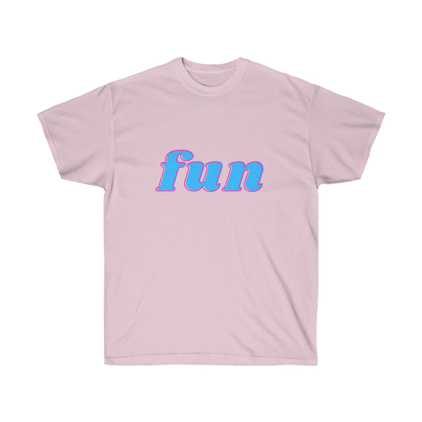 Unisex Ultra Cotton Tee fun - Blue and Pink
