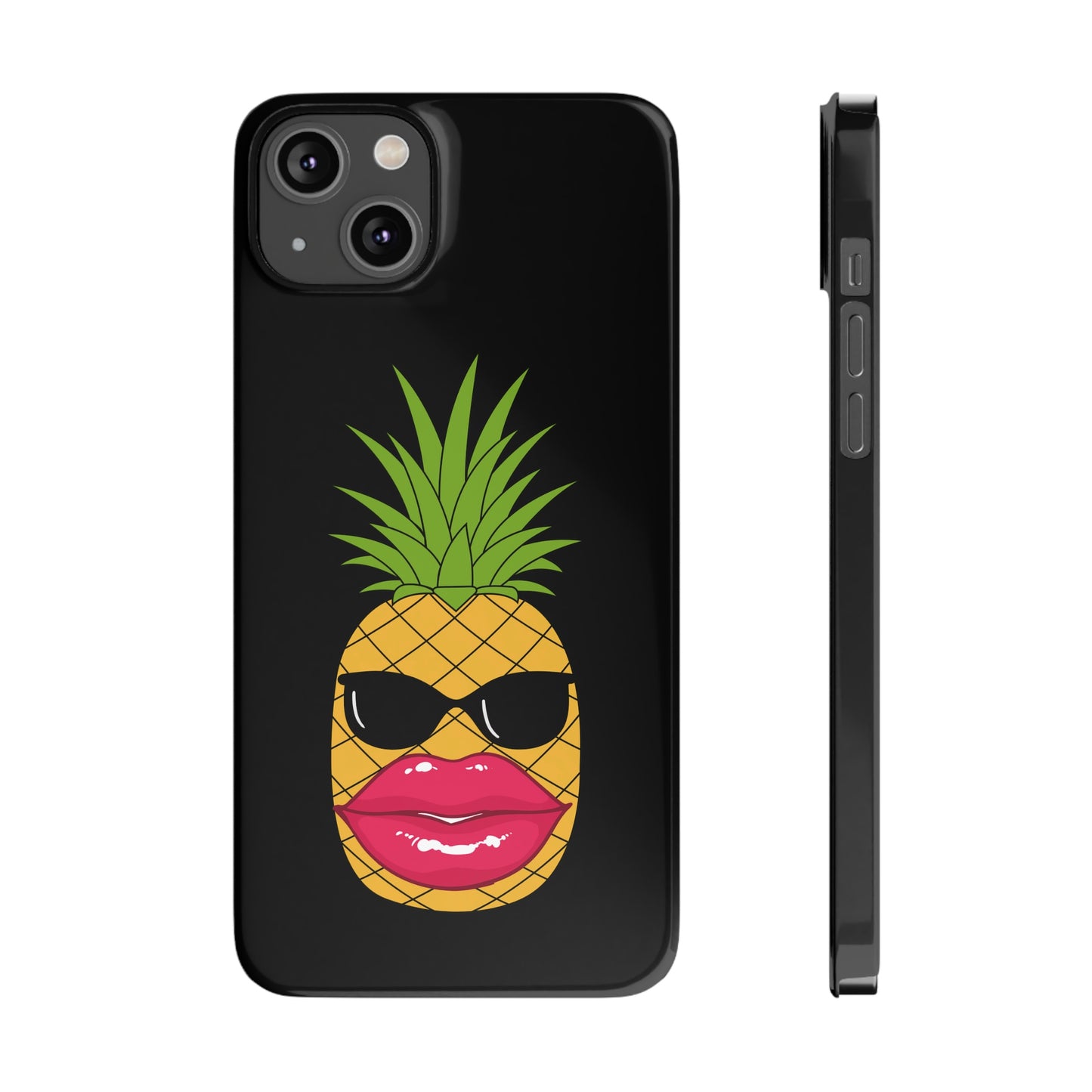 Slim Phone Cases, Case-Mate, Bougie Pineapple - Black
