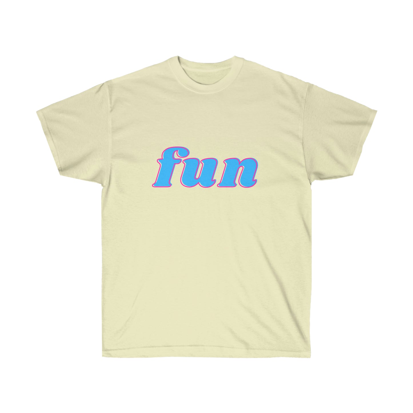 Unisex Ultra Cotton Tee fun - Blue and Pink